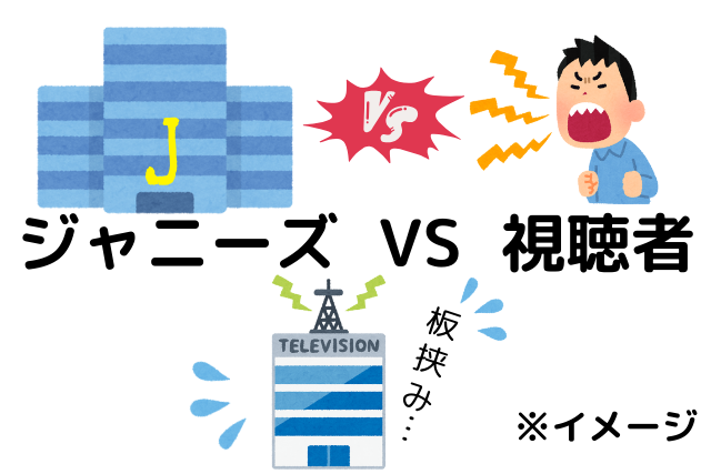 ジャニーズ事務所と視聴者の板挟み