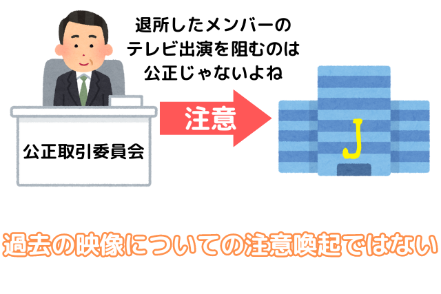 公正取引委員会がジャニーズ事務所に注意喚起